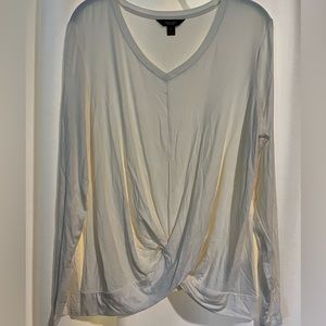 Vera Wang Long Sleeve White XL Top